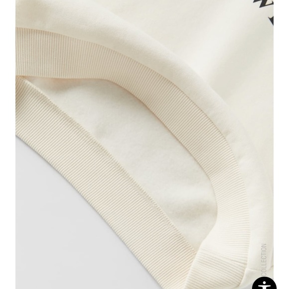 New! Zara Kids Bib Collar Sweatshirt - Picture 4 of 7